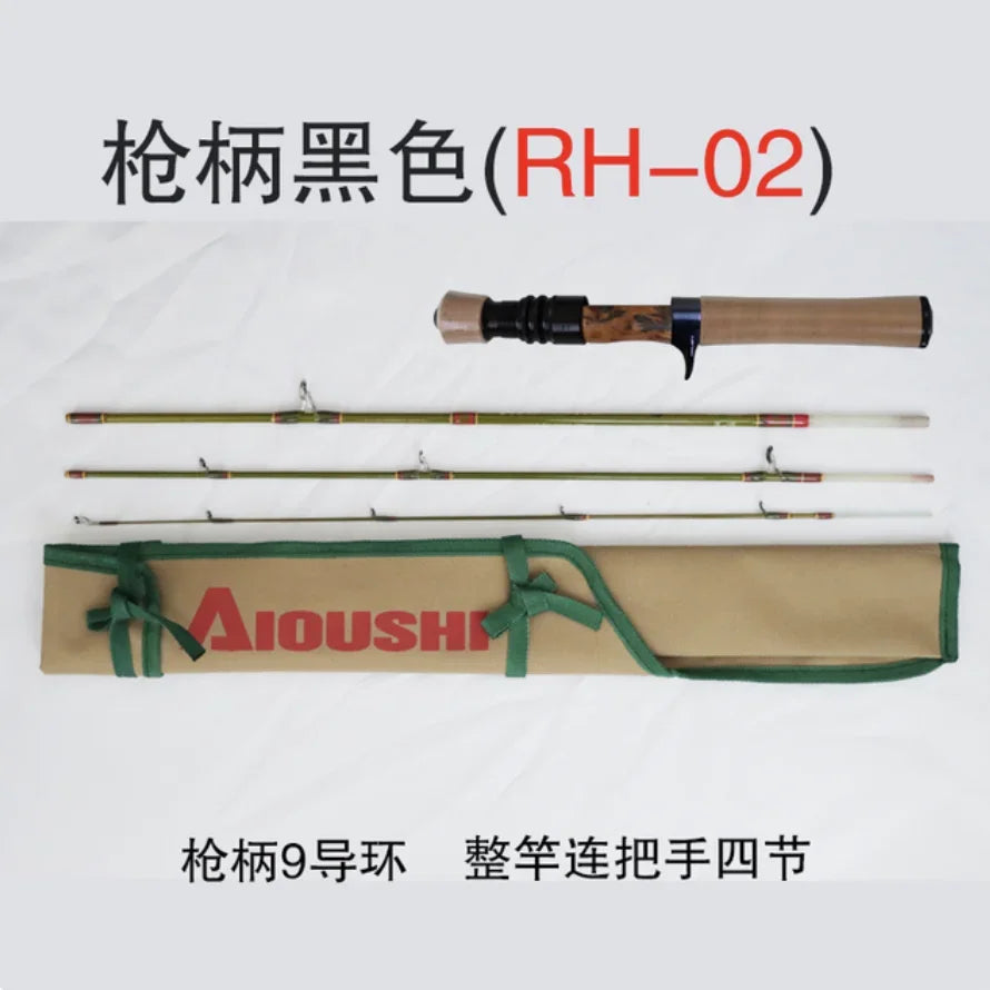 Trout fishing rod AIOUSH-FRP, versatile ejection tip, 1.45 meters long, ideal for traveling and transportation, extremely soft
