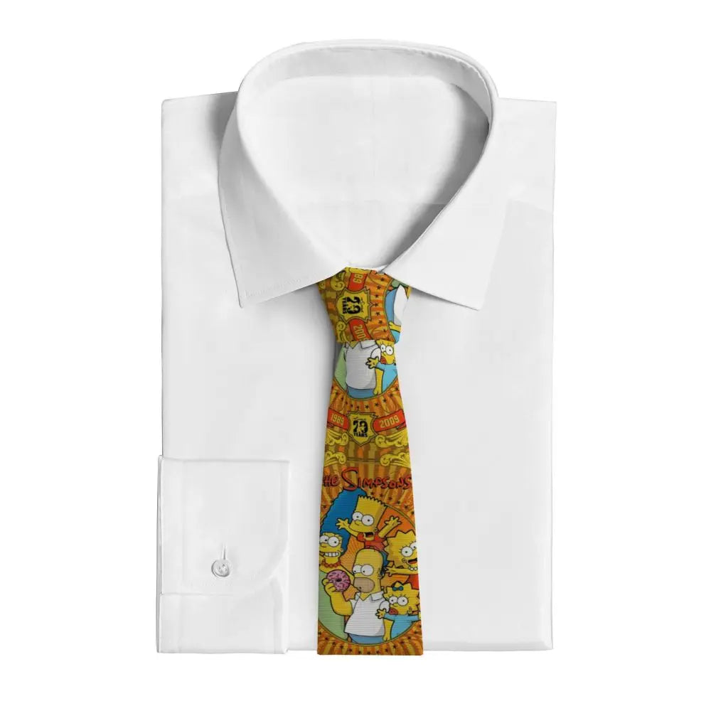 Personalized The S-Simpsones Homer Neck Ties Men Formal Silk Wedding Neckties