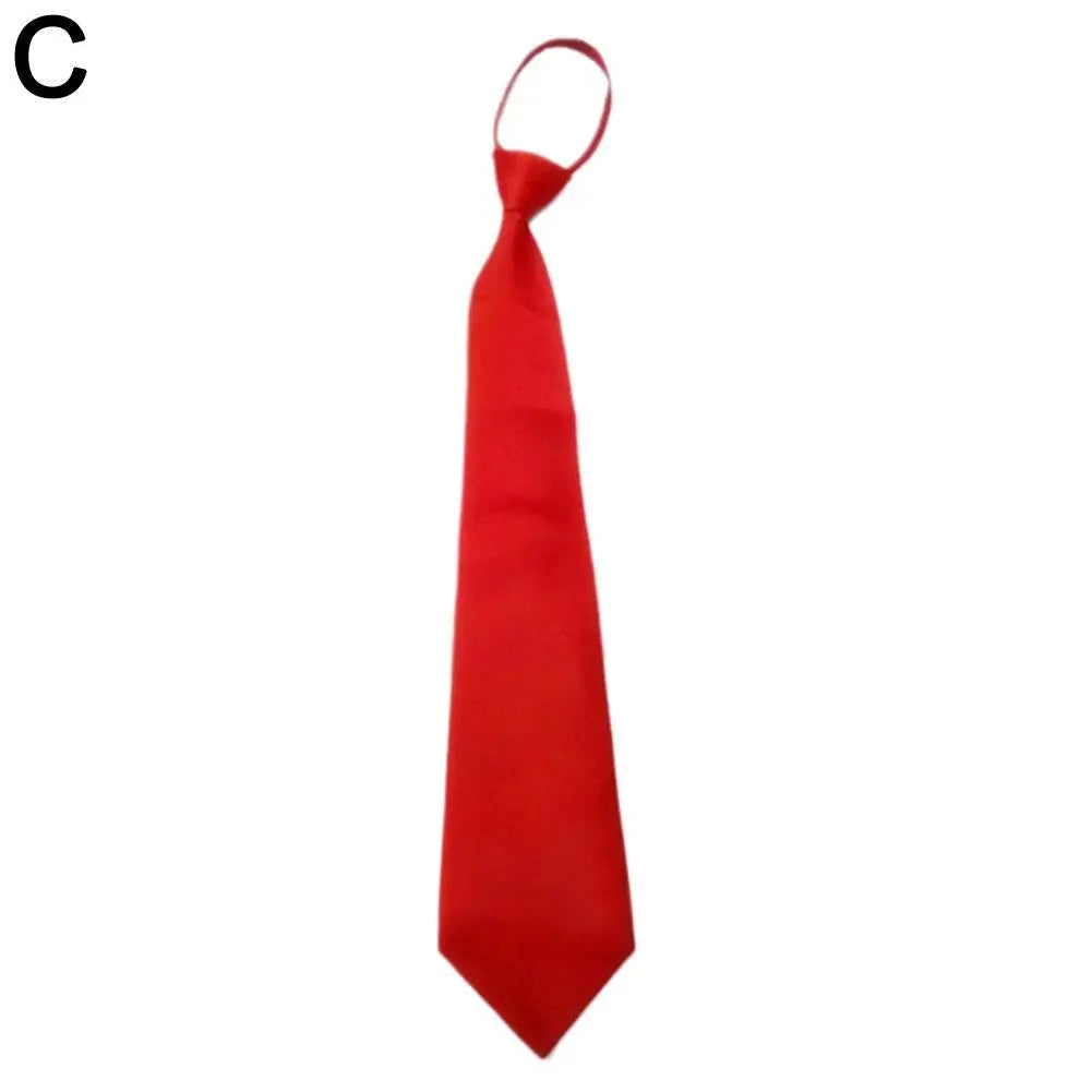 Ties Preppy Style Men Women Black Necktie  Retro Solid Silky Narrow Neck Tie Slim Smooth Wedding Graduation Decoration
