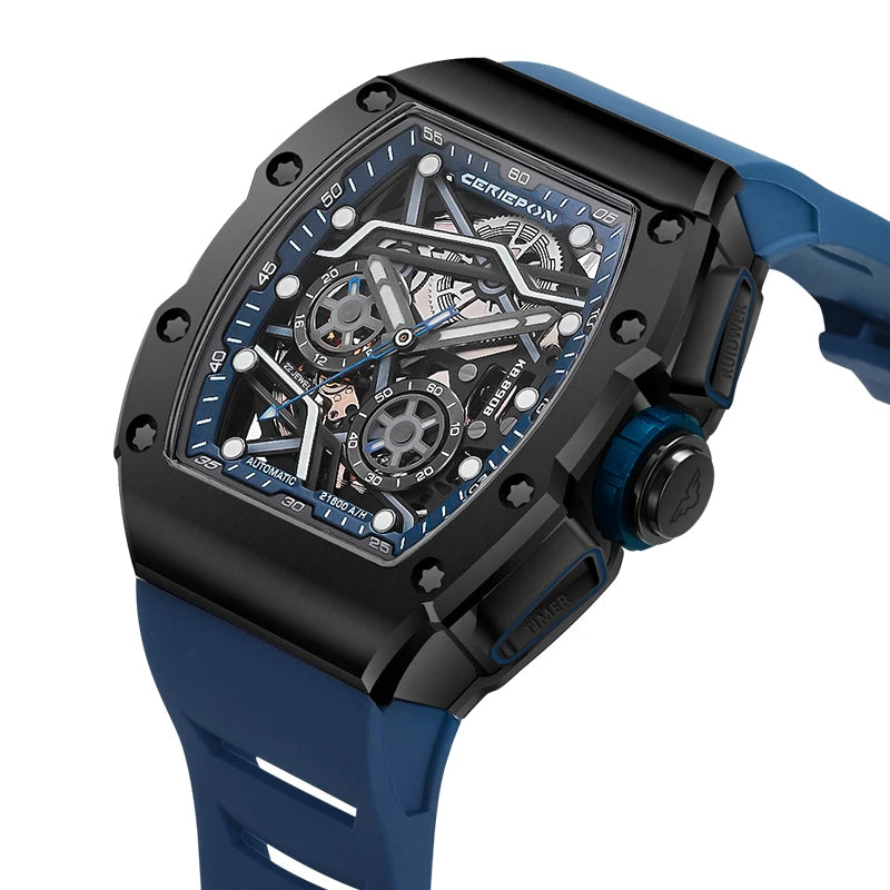 2025 New Mens Automatic Watches for Men Pagani Designs Hollow Out Chronograph Waterproof Men's Mechanical Watch Man Reloj Hombre