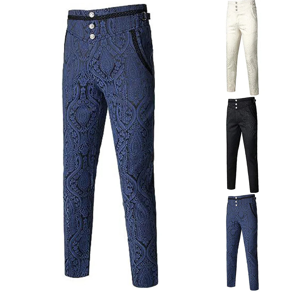 Pant Men's Pants Gothic Pants Regular Steampunk Victorian Pants Trousers Vintage Cosplay Costume Trousers New Stylish Comfy