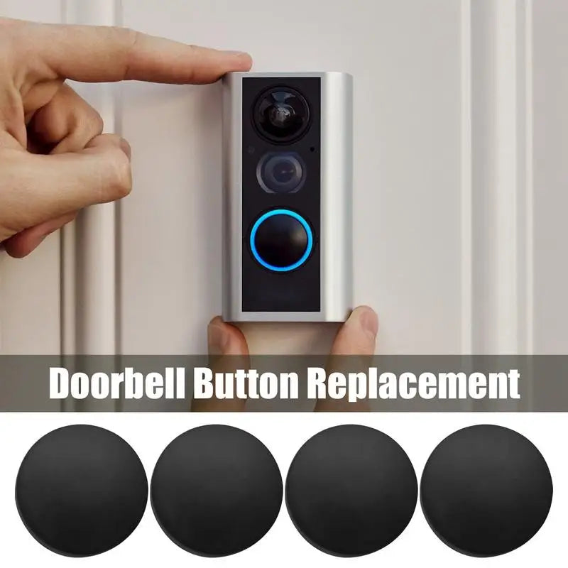 Doorbell Buttons 4 Pieces Door Bell Buttons Replacement Video Doorbell Repair Kit With Screws Portable Ring Accessories Door