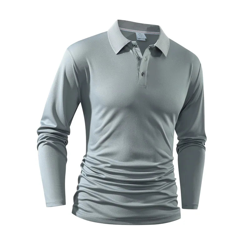 New Men's Loose Comfortable and Fashionable Polo Shirt Versatile in Spring Autumn Trends High-quality and Comfortable Top