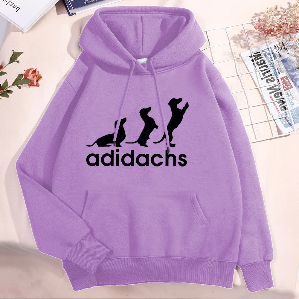 New Dachshund Dog Lover Printed Pullover Fashion Women Men Hoodies Dachshund Long Sleeve Casual Hooded Sweatshirt