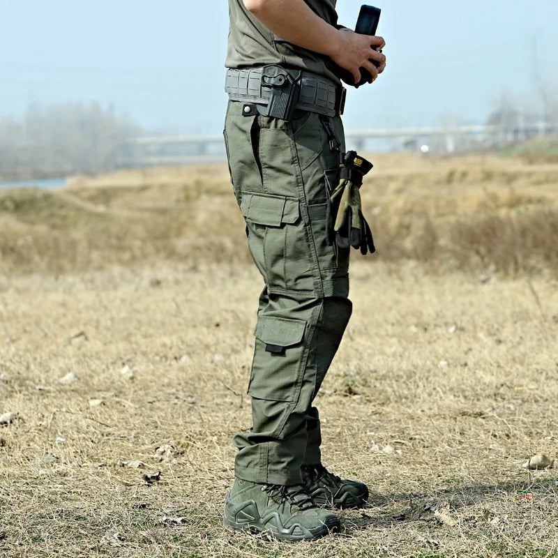 Tactical Pants Workwear Pants Mens Camo Military Wear-resistant Outdoor Trip Hiking Shirts Training Hunting Clothes Multi Pocket