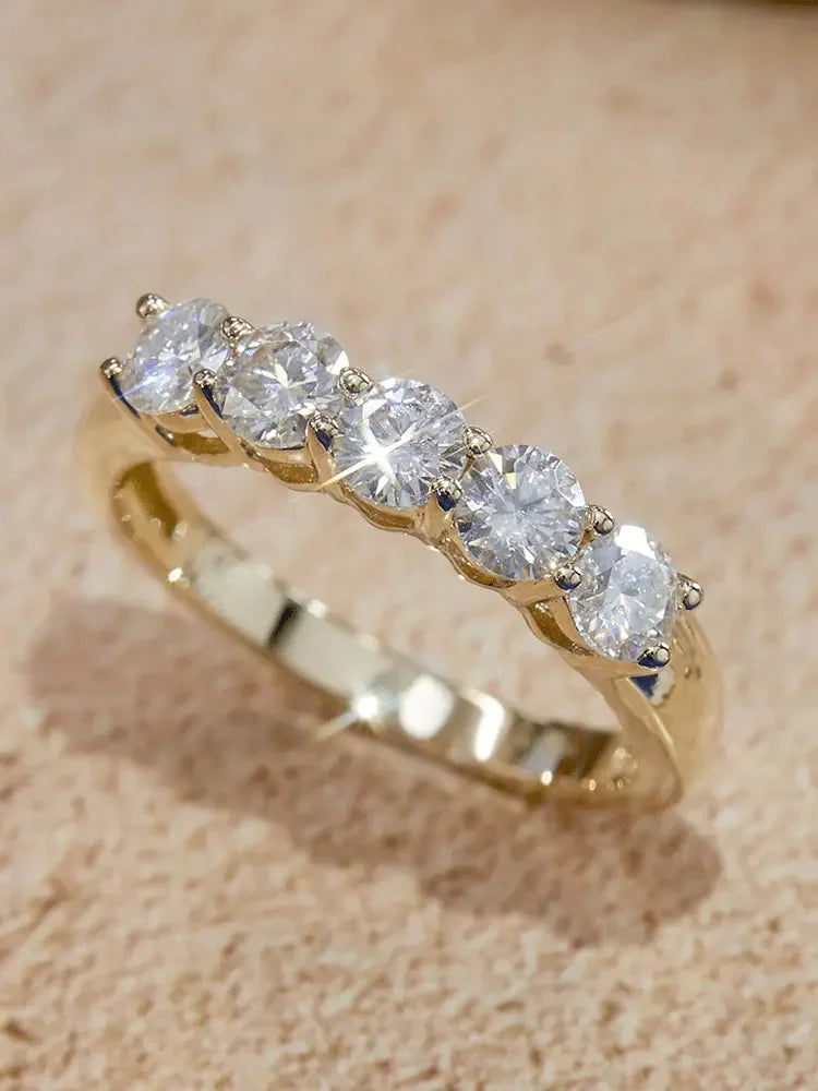 925 Sterling Silver Round Zircon Shiny Gorgeous Rings For Women Engagement Wedding High Quality Fine Jewelry