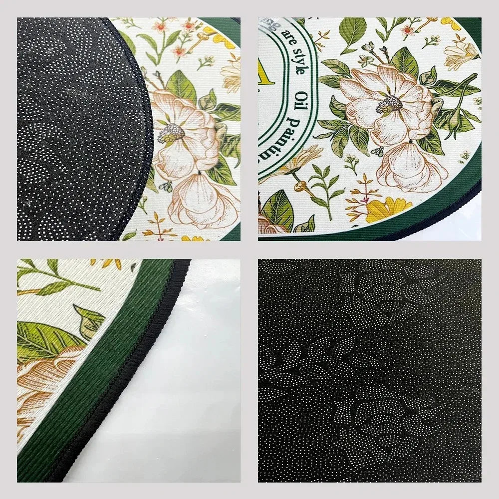 Carpet for Kitchen Floor Mat Waterproof Non-slip Long Rug Oil-proof Foot Mats Pink Flower Home Decoration Modern Absorbent Rugs