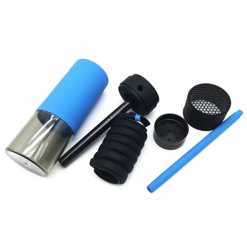 Arabic Portable Cup Hookah Car Shisha Set Indoor Outdoor with Protective Cover Small Narguile Chicha Soft Touch Hookah Gift