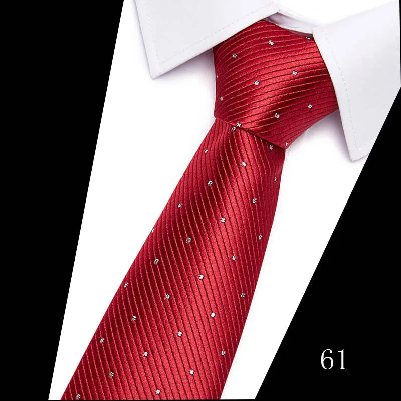 Hot Sale Necktie Man 7.5 cm Silk Tie Solid Color Gravatas Suit Accessories Fit Wedding Holiday Party