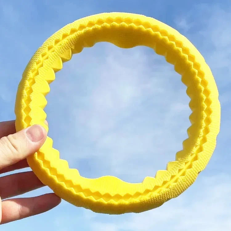 TPR Pet Flying Discs Dog Training Ring Puller Resistant Bite Floating Toy Puppy Outdoor Interactive Game Playing Products Supply