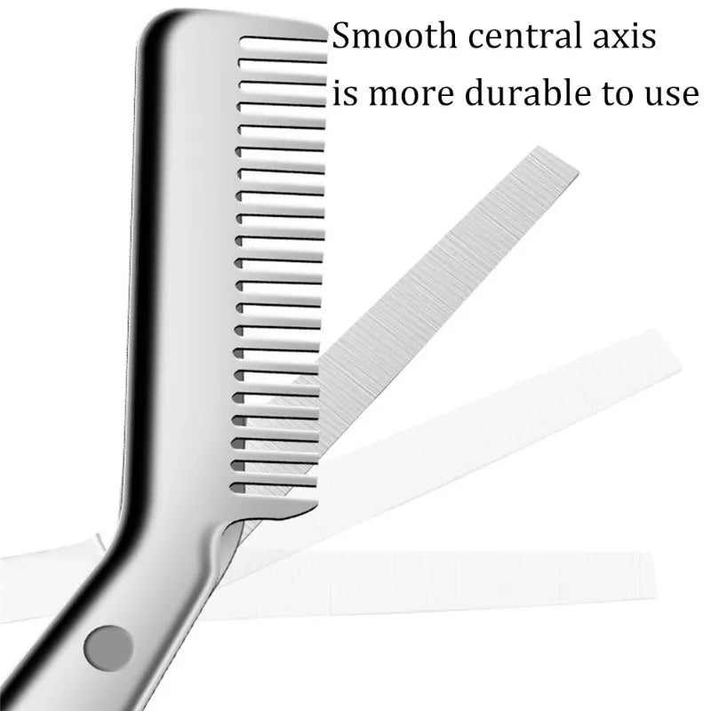 Stainless Steel Eyebrow Scissors Comb High Quality Makeup Scissors Trimming Eyebrow Knife for Men Women Hair Remover Shaver Tool