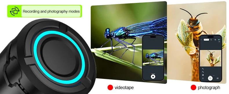 4K HD Telescope Eyepiece Camera Portable WiFi Wireless Birdwatching Electronic Eyepiece Connected To Mobile Phone and PC
