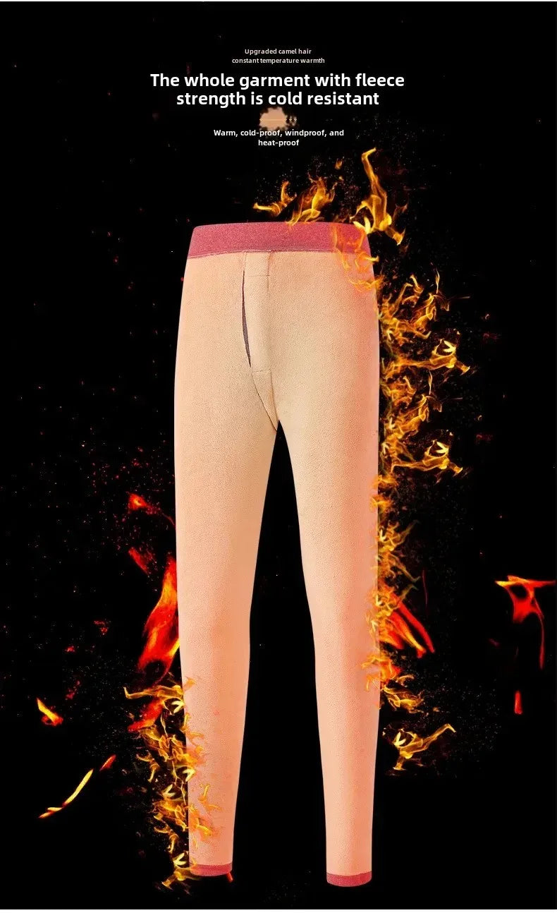 Thermal Underwear Men's Winter Clothes Fleece Keep Warm Pants Soft comfortable Underpants Sleepwear Breathable Thermo Leggings