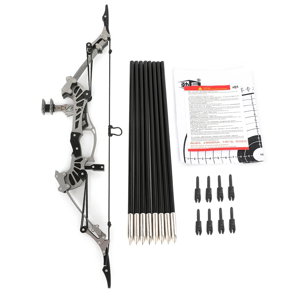 Archery Compound Bow 10lbs/12lbs/16lbs/15-32lbs High-Elastic Steel Limbs Suitable Beginners Target Shooting Outdoor Practice