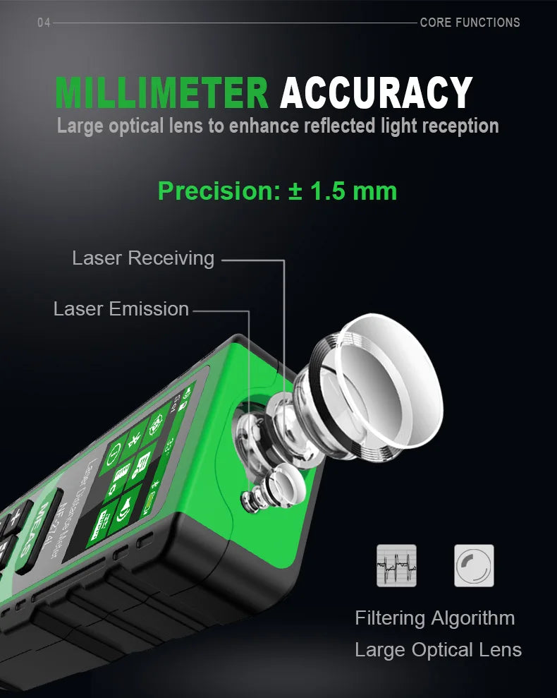 Noyafa NF-274L laser distance meter electronic roulette laser digital tape rangefinder trena metro laser range finder measuring