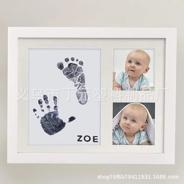 Baby Handprint and Footprint Kit for Newborns Girls & Boys - Baby Keepsake Picture Frame, Shower New Mom Gifts, Dog Paw Print