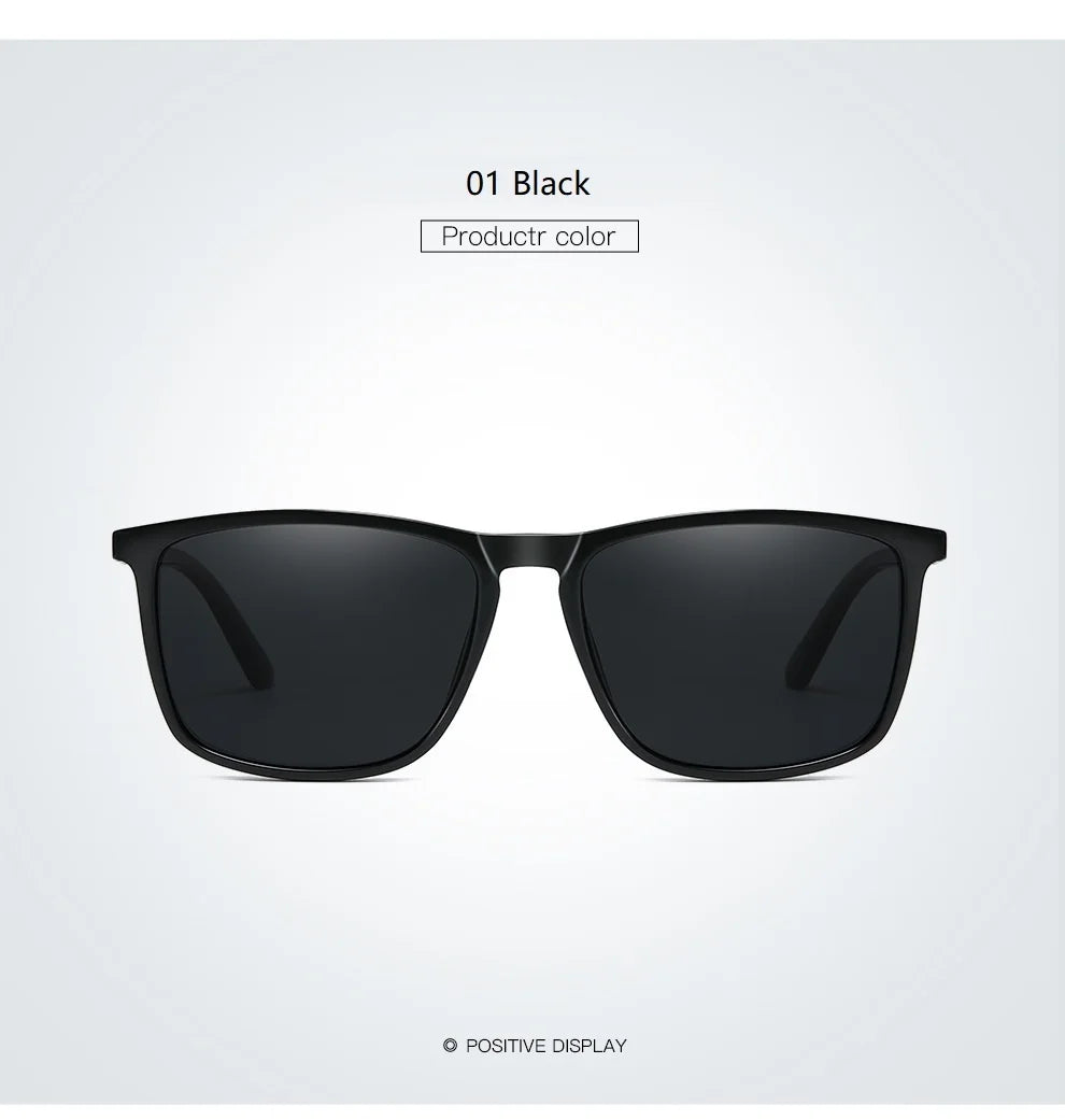 Luxury Men Women Driving Travel Polarized Sunglasses Fashion Brand Design Square Vintage Sun Glasses TR90 Frame Eyewear UV400