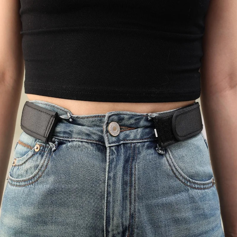 New Ultra-Soft Buckle Free Waist Belts Men's No Buckle Elastic Belts Fashion Comfortable  Belt Loop Buckle-Free Belt Accessories