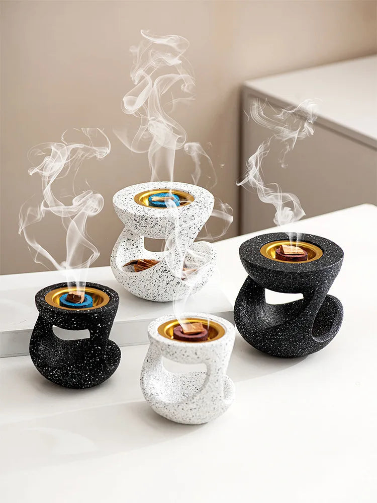 Y Modern Resin Hanging Pot Shaping Incense Burner Handheld Aromatherapy Burner Middle Eastern Arabian Festival Home Decoration