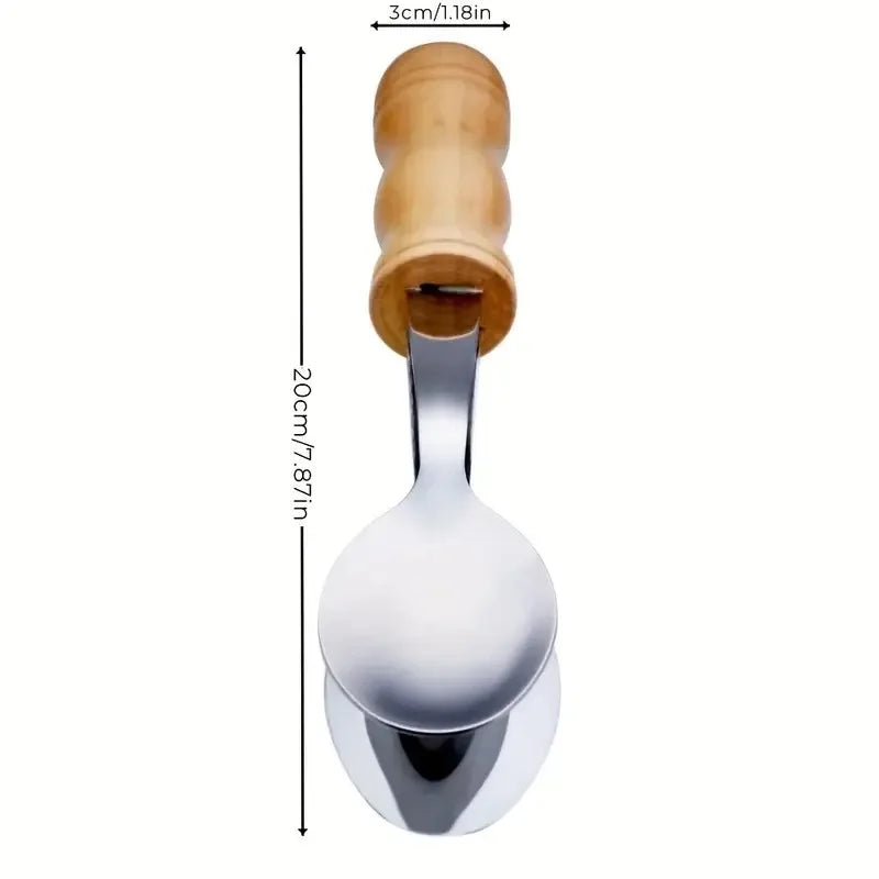 Musical Spoons Percussion Instrument with Wooden Handle Orff Instruments for Children's Music Education Classroom Teaching Tool