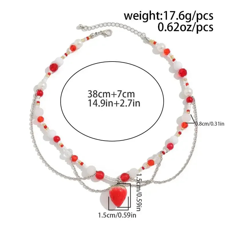 Women's New Necklace Lolita White Lace Necklace, Pearl Tassel Rhinestone Necklace Collar Sweet Cool Fashion Necklaces Girls Gift
