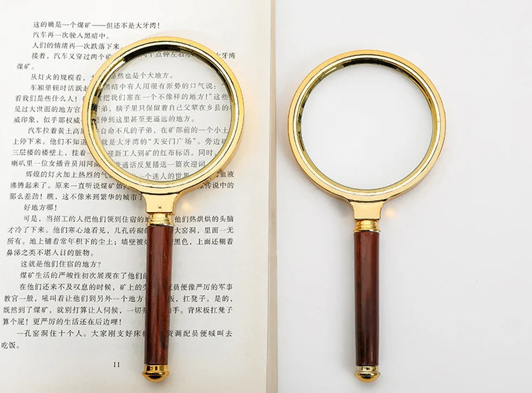 Handheld High-Definition Old Magnifying Glass  Handheld Children's Magnifying Glass Reading for The Elderly for People