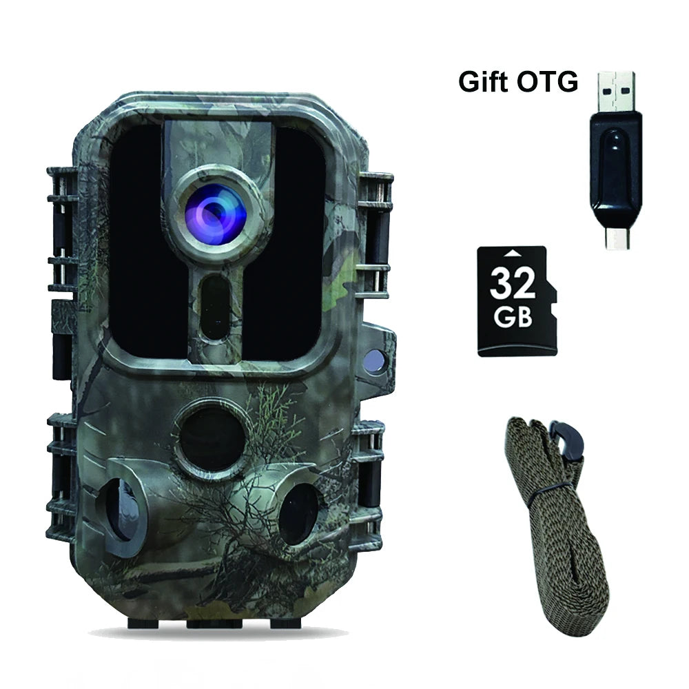 Hunting Camera 16MP 1080P Night Vision Wildlife Camera For Outdoor Camping Security Night Vision Monitoring Hunting Trail Camera