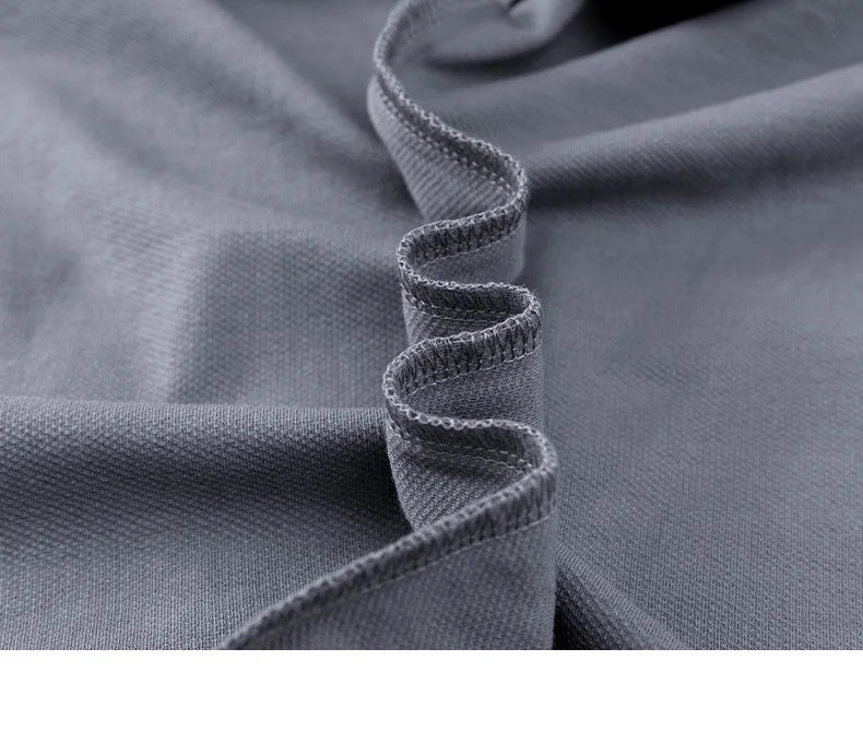 100% pure cotton men short sleeve polo shirt fashion exquisite sailboat embroidery summer comfort business casual lapel T-shirt