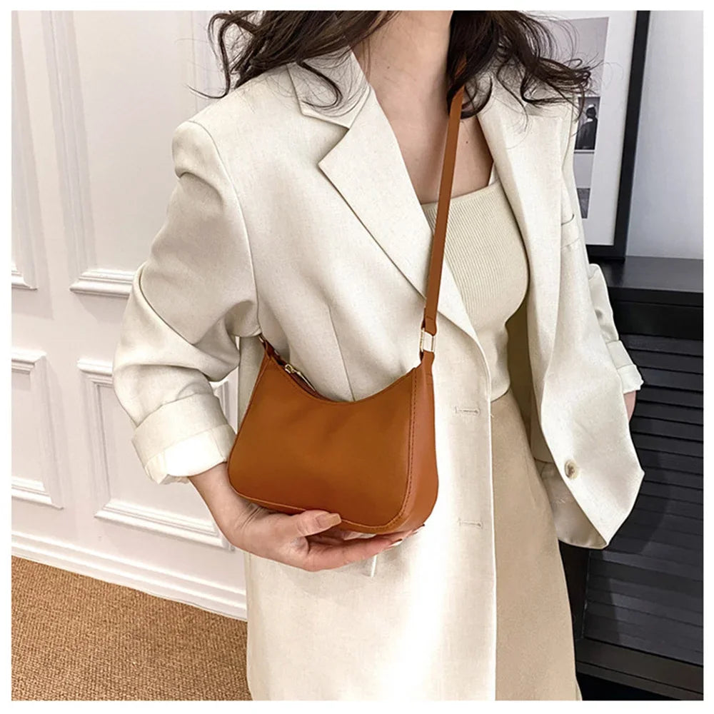 2022 Women's Bag Women's Fashion Handbags Freeshiping Low Price Retro Designer Luxury Bag Solid Color PU Leather Shoulder Bags