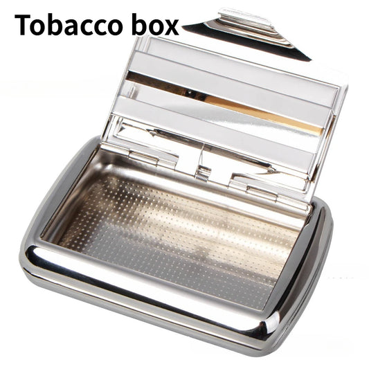 Machine Portable Metal Multifunctional Mini Portable Pipe Holder Box Cigarette Maker Smoking Accessories Gadgets