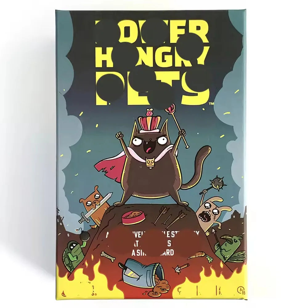 Power Hungry Pets Card Game Board Game Family Party Strategy Cards Games Party Card Challenging Strategy Game