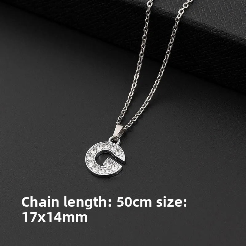 26-Letter Necklace Pendant Alphabet Jewelry Necklace Fashion Decorative Necklace