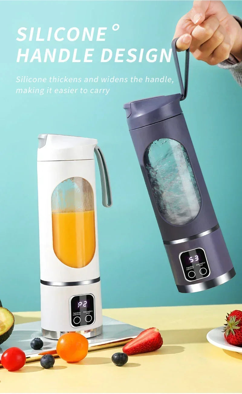 Kitchen Juicer Blender Portable Blender Kitchen Appliances Juice Milkshake 450ml Home Electric Portable Mini Juicing Cup