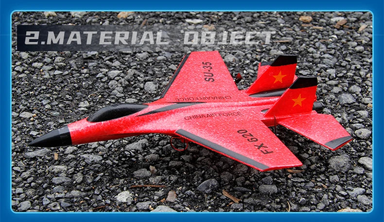 RC Foam Aircraft SU35 Rc Plane 2.4G Radio Control Glider Remote Control Fighter Glider Airplane Foam Boys Toys for Children
