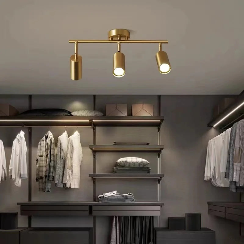 Modern Led Ceiling Light Long Spotlight Fixture Living Room Shop Restaurant Kitchen Dining Room Lighting Home Decor Chandeliers