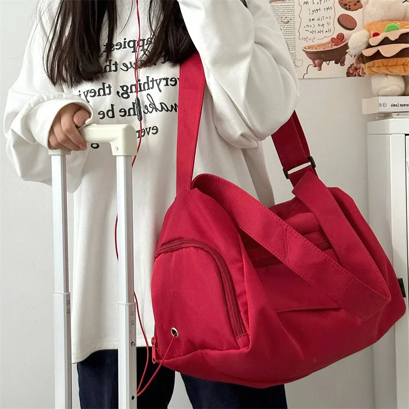 Large Crossbody Travel Tote Bags for Women 2024 Canvas Shoulder Messenger Bag Sports Yoga Satchels Fashion Woman Handbag