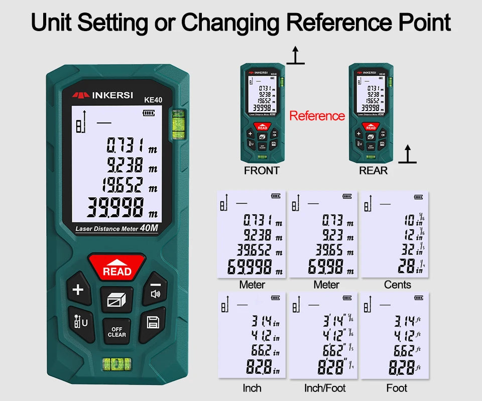 Laser Distance Meter Digital Rangefinder Roulette Trena Measuring Tape Construction Tool Laser Tape Measure Range Finder
