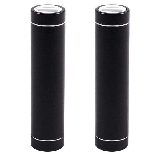 2X 2600MAh Portable External USB Power Bank Box Battery Charger for Mobile Phone(Without Battery) Color:Black