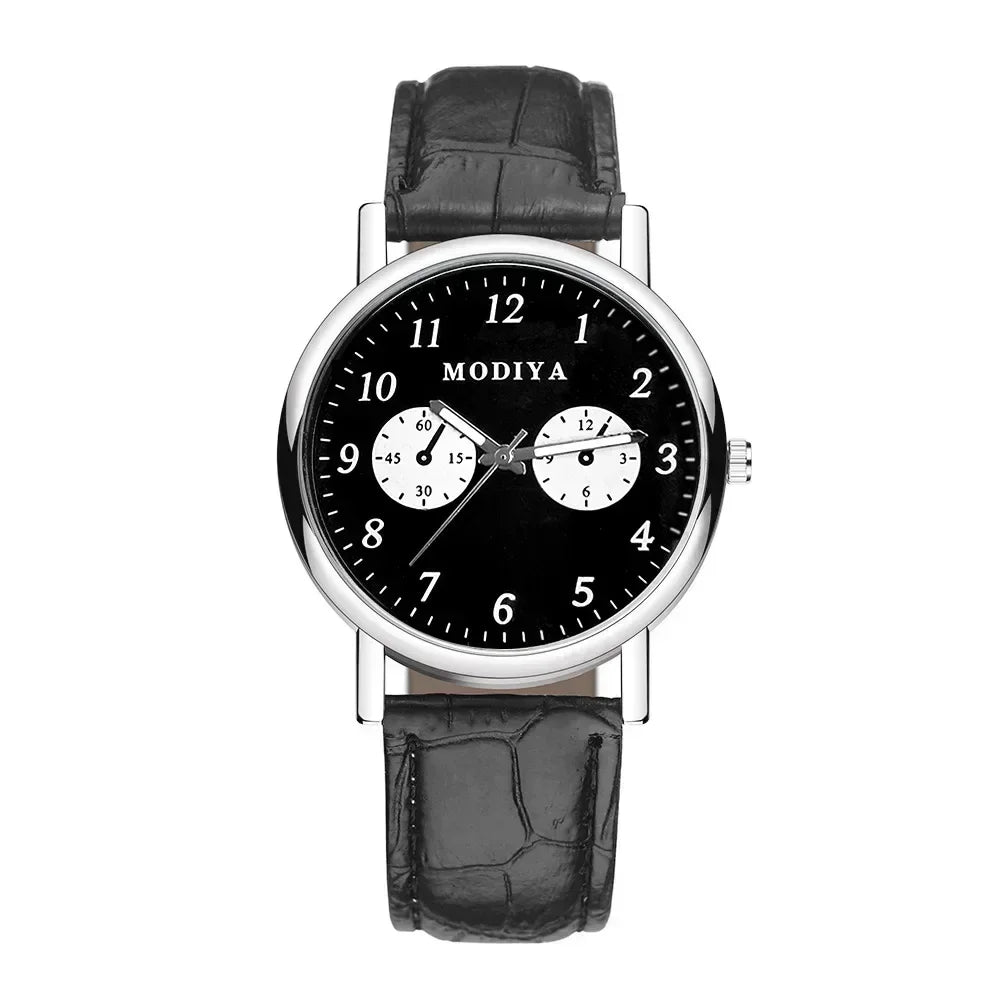 Men Watches Business Wrist Watch Luxury Leather Strap Analog Watches Quartz Wristwatches Clock Men Women Casual Simple Watch