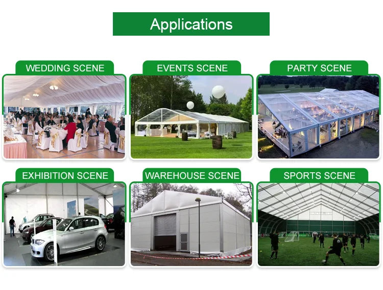 Outdoor Camping  Party Tents 20x40 Heavy Duty Large Trade Show 10x20m Marquee Tent Parties