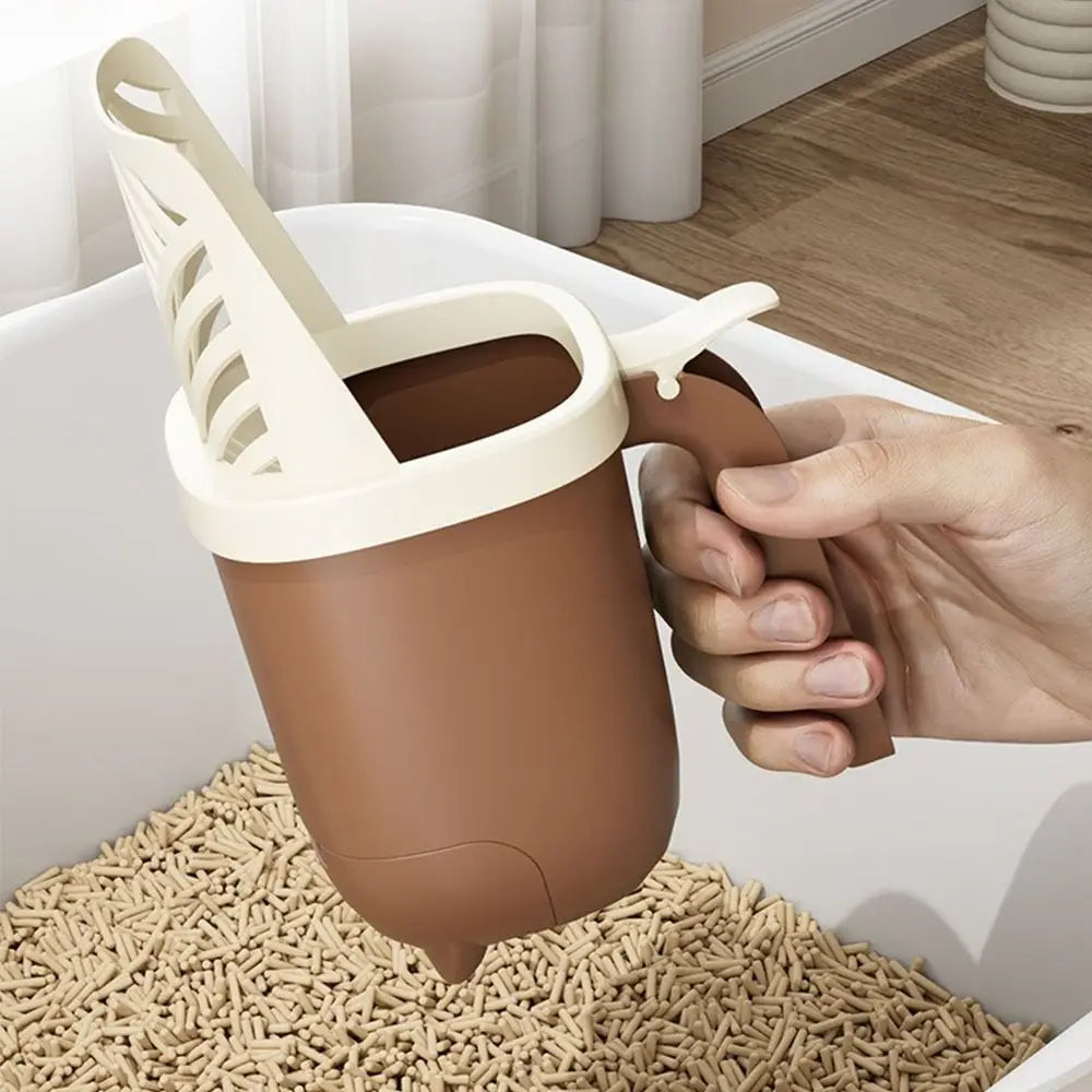 Cat Filter Clean Cat Litter Shovel Scoop Large Capacity Thickening Cat Litter Box Self Cleaning Comfortable Handle