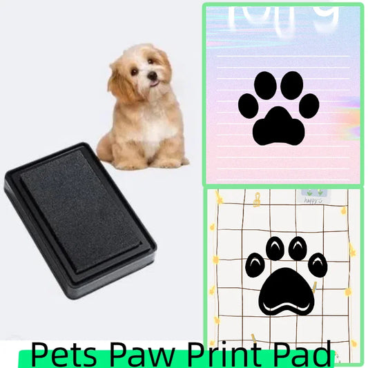 Pet Printing Station Pet Memory Unique Dog Cat Paw Prints Pad Newborn Baby Clean Recyclable Inkless Hand & Foot Print Ink Pad
