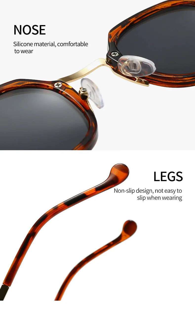 2025 New Small Square Polarized Sun Glasses For Men Women Retro Steampunk Sunglass Metal Frame Eyewear Oculos De Sol UV400 TAC