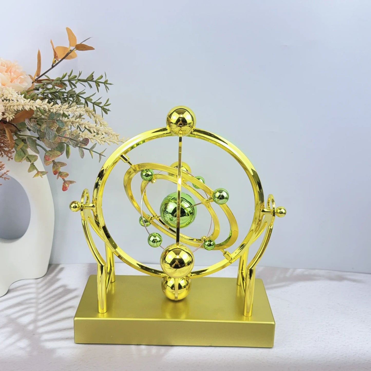 Perpetual Motion Machine Toy Decoration Living Room Physical Cosmic Rotating Ball Desktop Science Educational Toys For Kids Gift