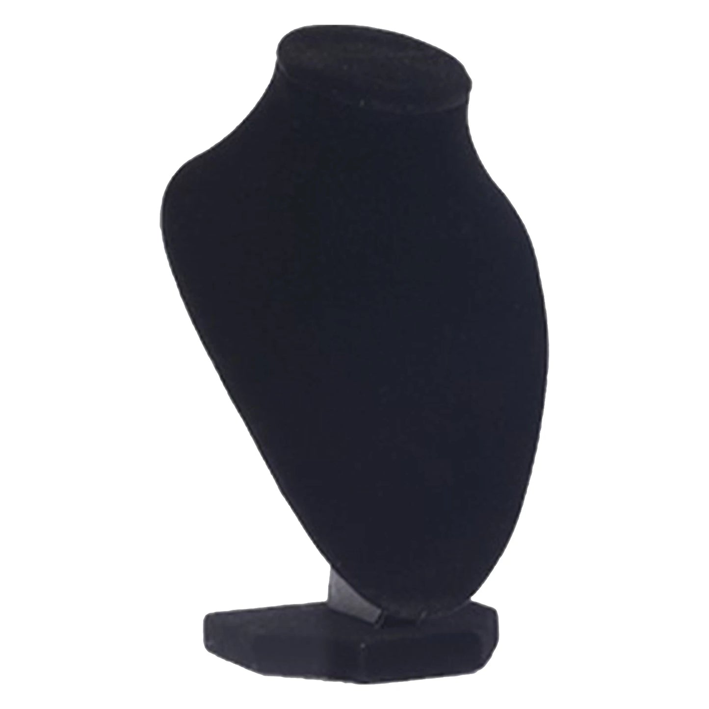 Necklace Mannequin Bust Elegant Fashionable Portable Wooden Black Lint Necklace Display Holder for Jeweler for Home