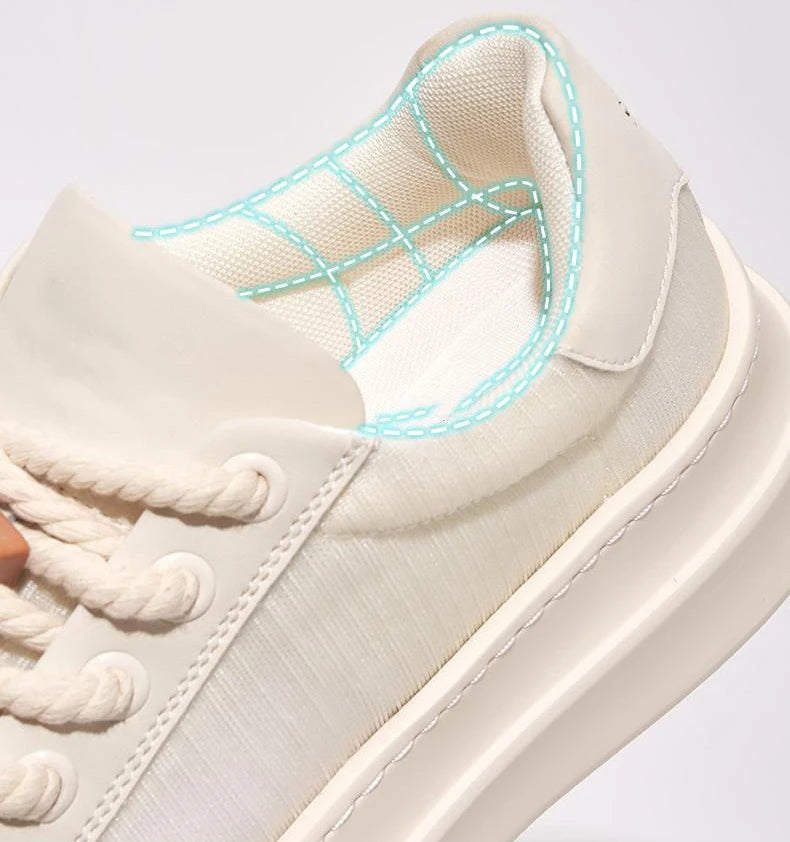Ladies Shoes Round Toe Women Footwear High On Platform Beige Low Sale Offers Stylish A Light Korean Original Urban 39
