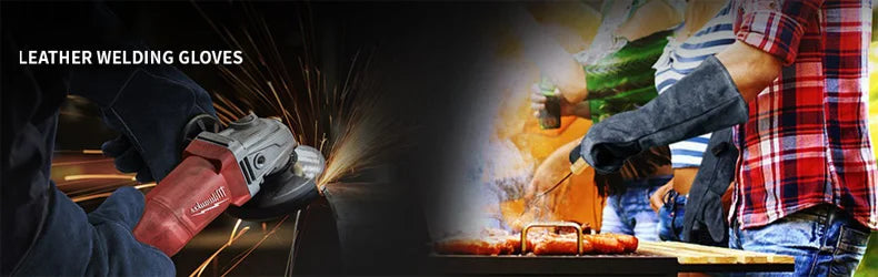 Welding Gloves,Tig/Mig Welding Glove,BBQ Oven Glove,guantes para soldar, Heat- Insulated Mittens