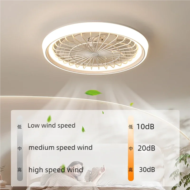 New Ceiling Fan Light Living Room Bedroom Modern and Simple Home Intelligent Remote Control Restaurant LED Fan Light
