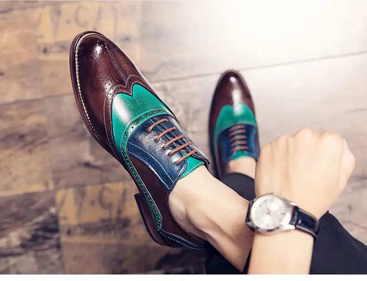 High Quality Business Formal Leather Shoes Mens Casual Dress Shoes Classic Italian Formal Oxford Elegant Shoes Men Office Shoes