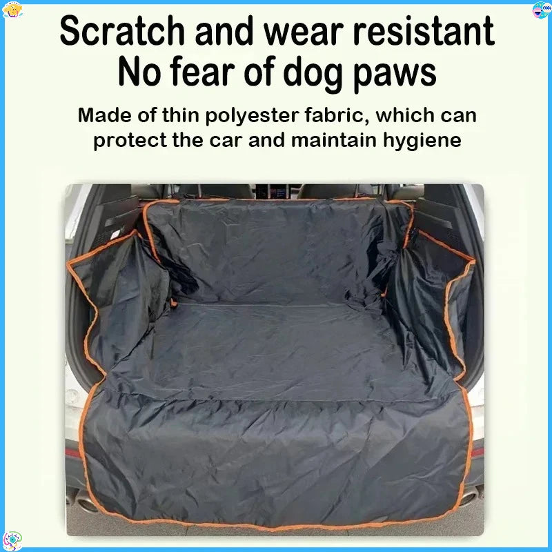 Durable Polyester Auto Trunk Mat for Pets - Non-Slip, Scratch-Resistant, Easy-Clean Mat for SUVs and Cars, Pet Safety Mat